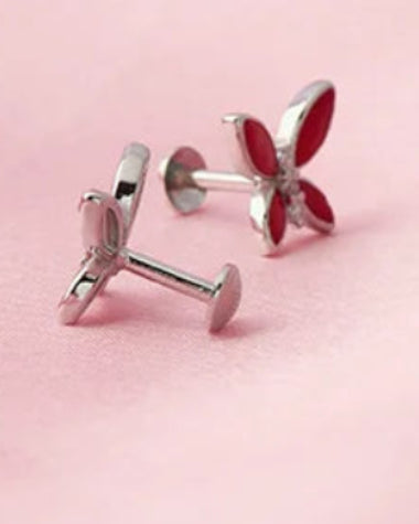 Flutterby Studs in 92.5 Silver