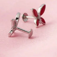 Flutterby Studs in 92.5 Silver