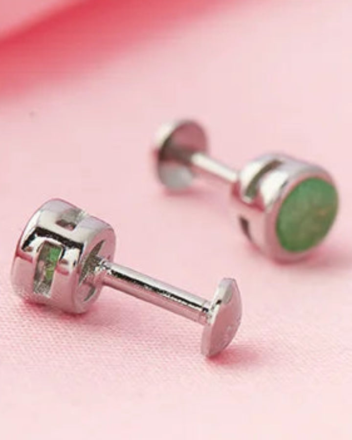 Moss Studs in 92.5 Silver