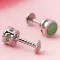 Moss Studs in 92.5 Silver