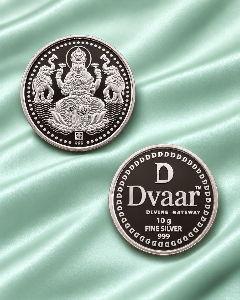 Gaja Lakshmi 10g Coin in 999 Silver
