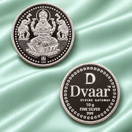 Gaja Lakshmi 10g Coin in 999 Silver