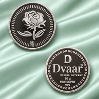 Rose 10g Coin in 999 Silver