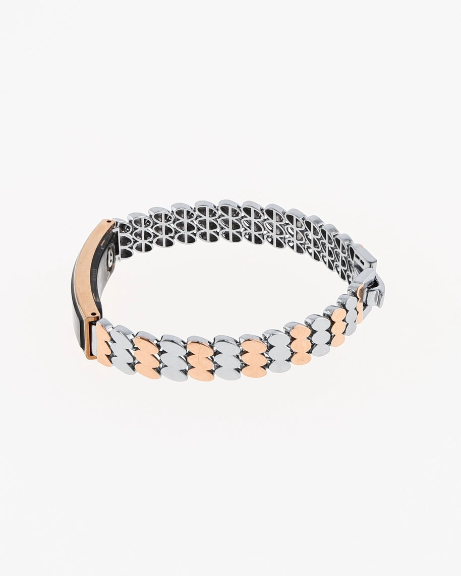 Round Link Smart Watch in 92.5 Silver