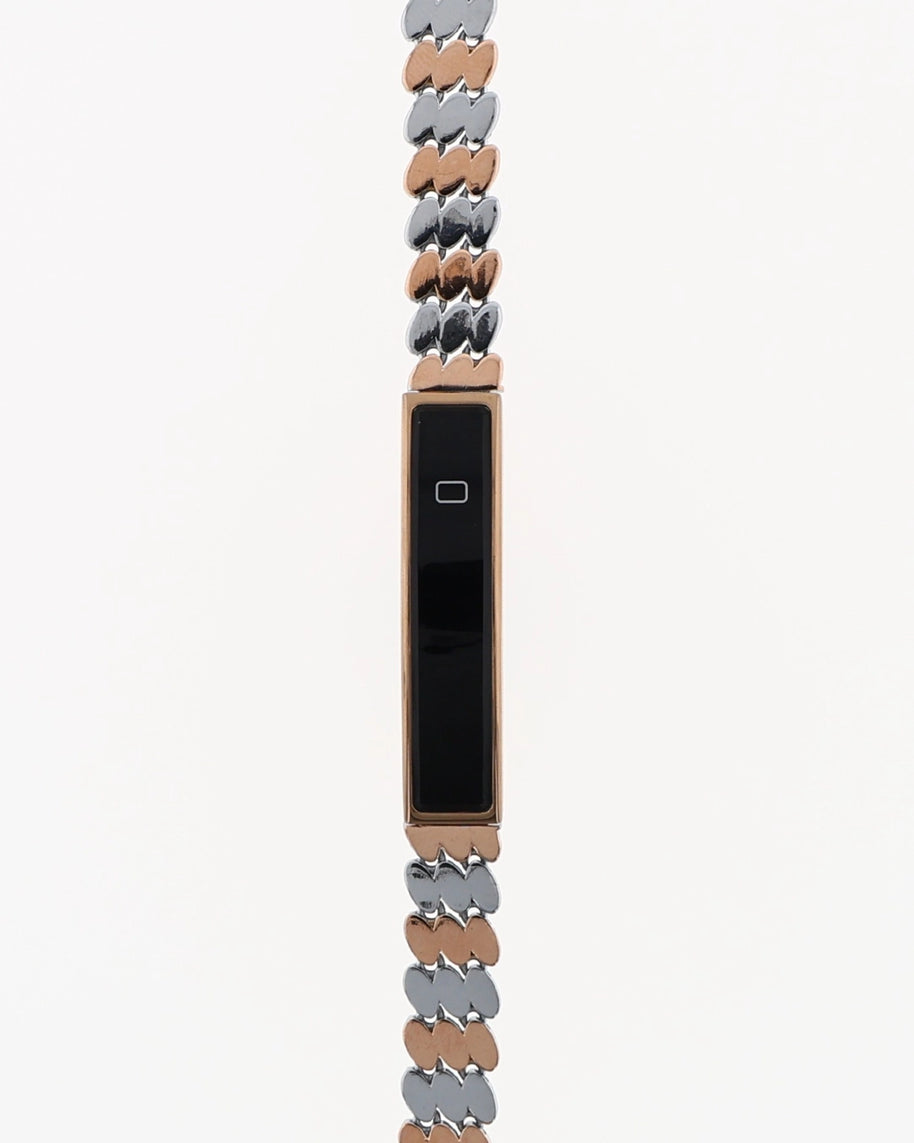 Round Link Smart Watch in 92.5 Silver