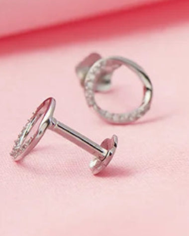 Halo Studs in 92.5 Silver