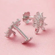 Floral Studs in 92.5 Silver