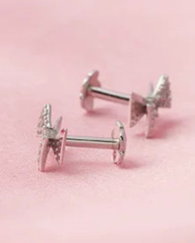 Bow Studs in 92.5 Silver