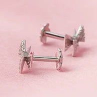 Bow Studs in 92.5 Silver