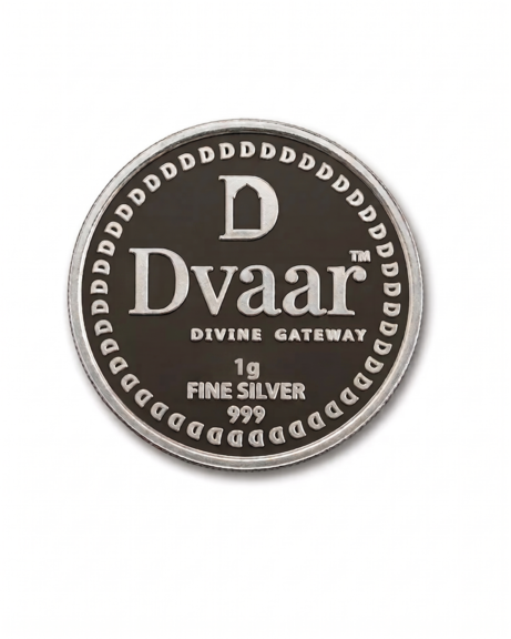 Gaja Lakshmi 999 Pure silver Round Coin