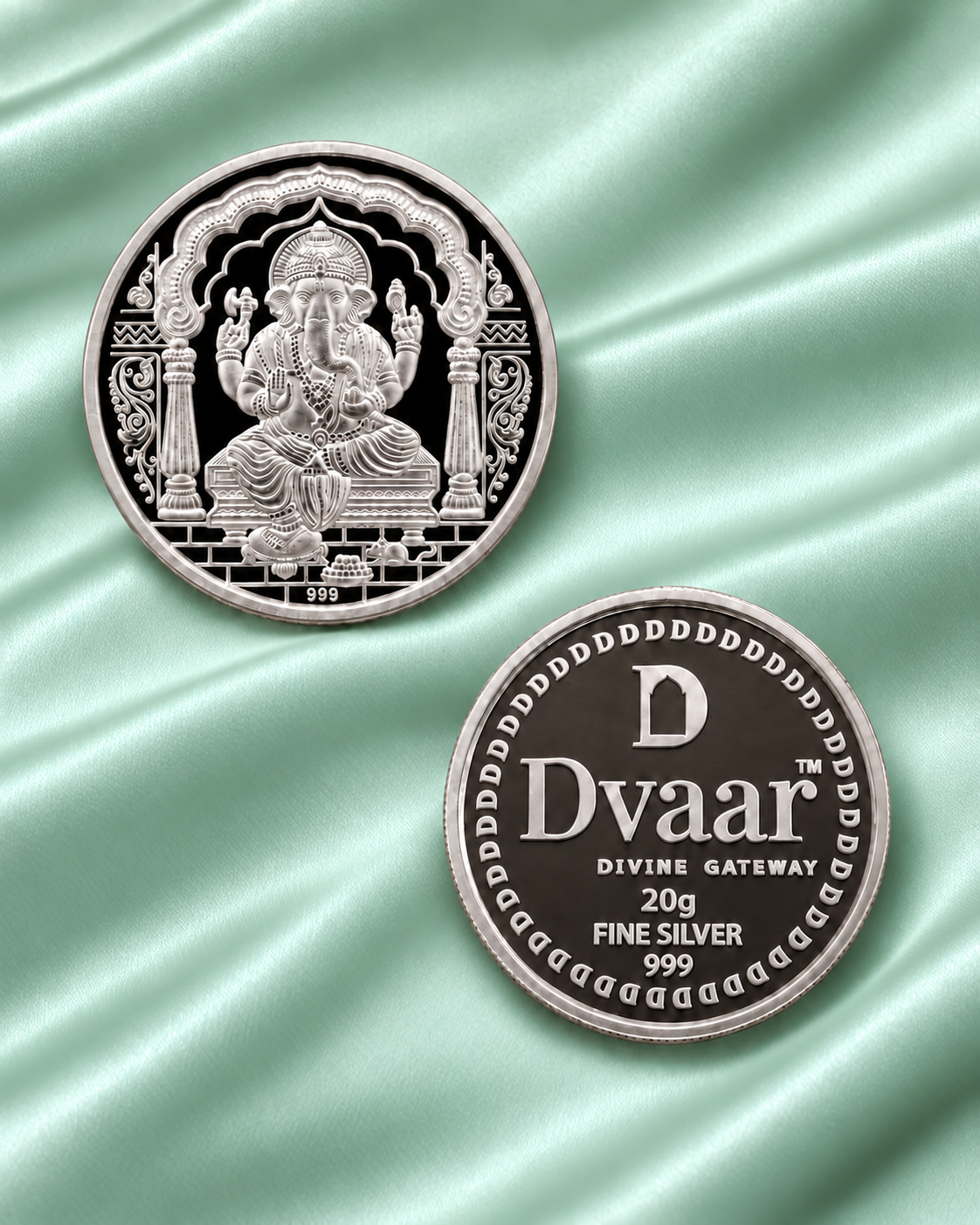 Ganesha 20g Coin in 999 Silver