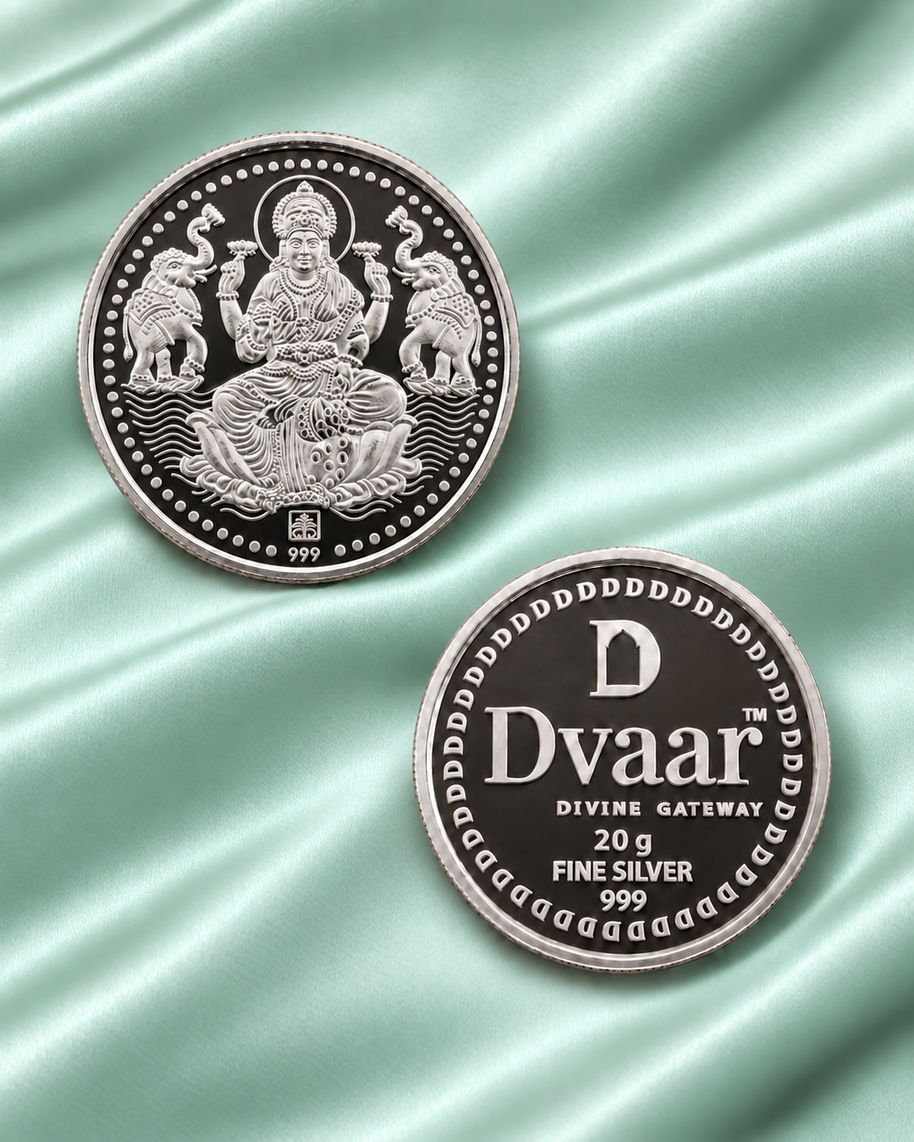 Gaja Lakshmi 20g Coin in 999 Silver