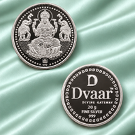 Gaja Lakshmi 20g Coin in 999 Silver