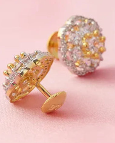 Moissanite Studs in 92.5 Silver