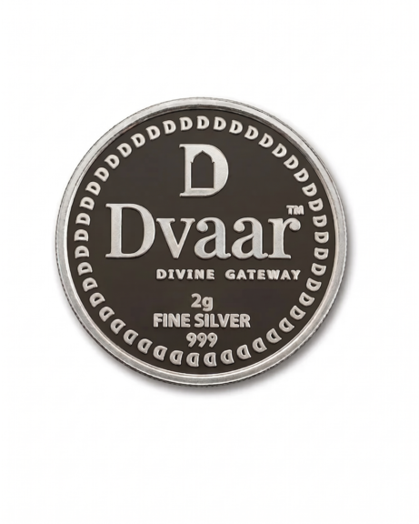 Gaja Lakshmi 999 Pure silver Round Coin