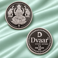 Gaja Lakshmi 5g Coin in 999 Silver