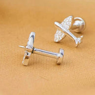 Airplane Studs in 92.5 Silver