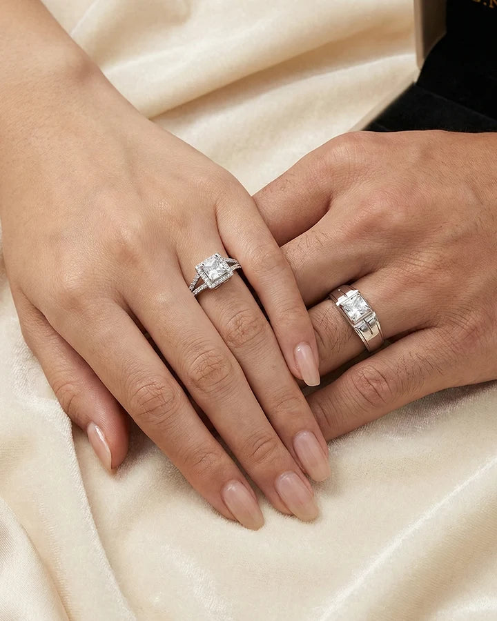 Eterna Duo Ring in 92.5 Silver