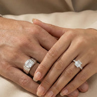 Promise Duo Ring in 92.5 Silver