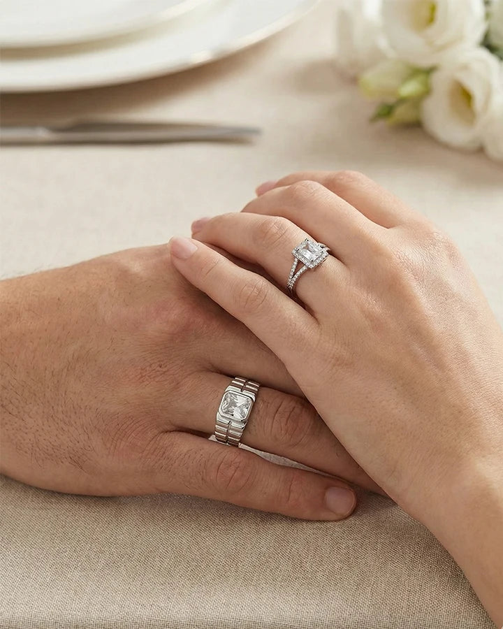 Infino Duo Ring in 92.5 Silver