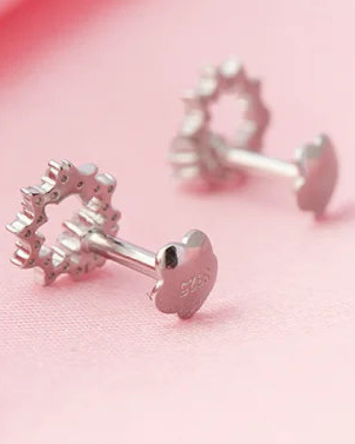 Aureole Studs in 92.5 Silver