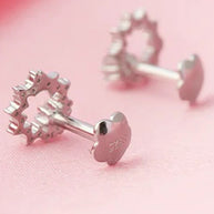 Aureole Studs in 92.5 Silver