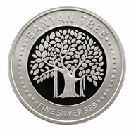 Banyan Tree Round 5g Coin in 999 Silver