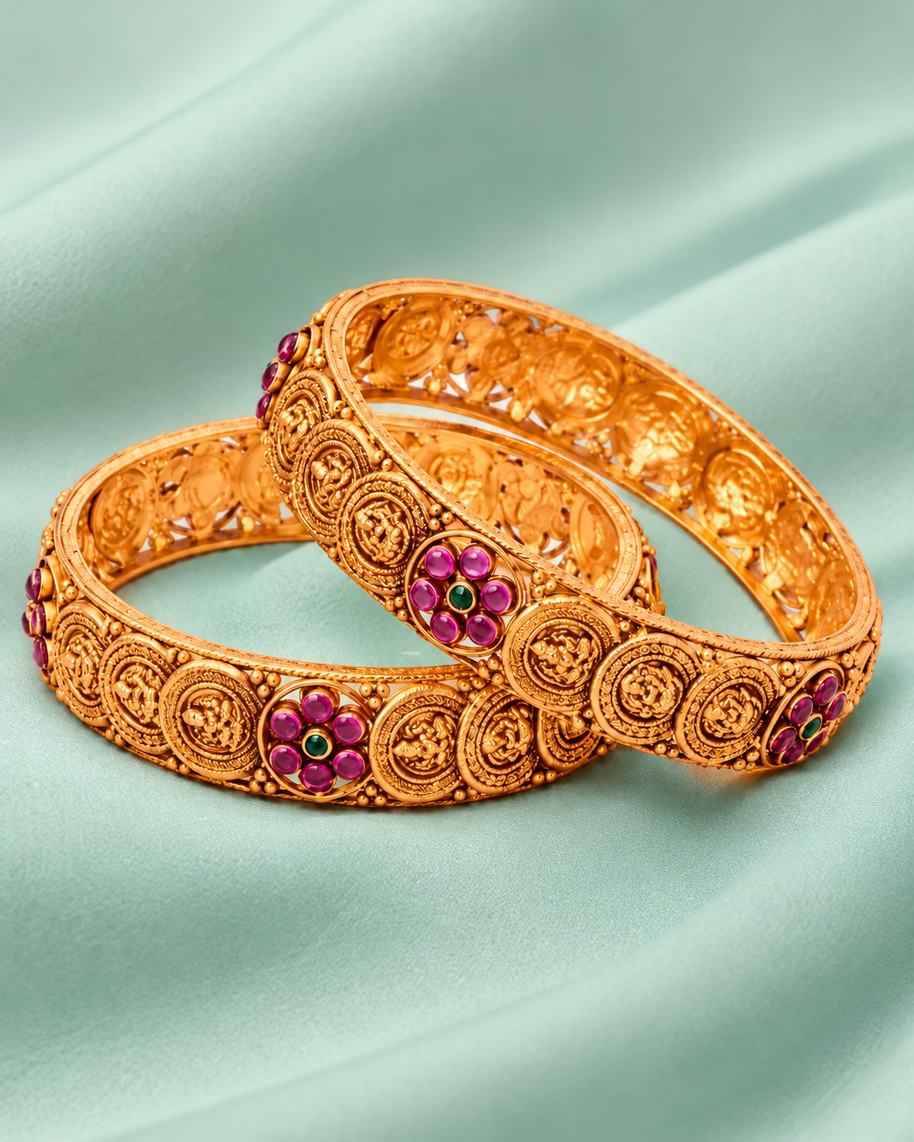 Lakshmi Bangles in 92.5 Silver