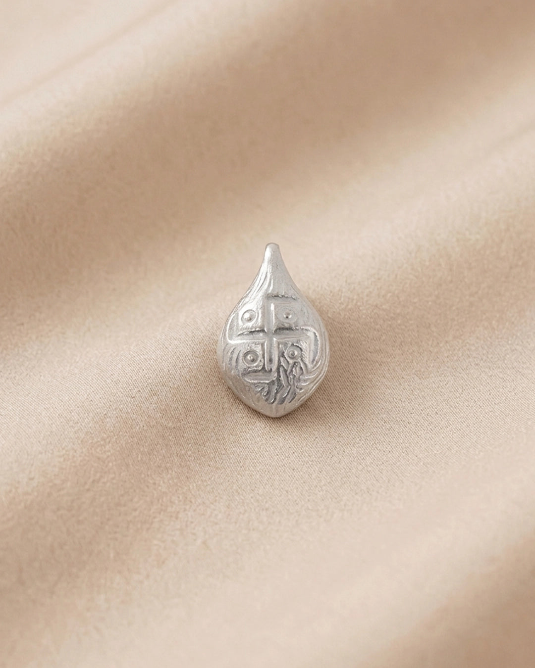 Swastik Coconut in 999 Pure Silver