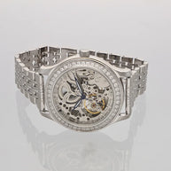 Skeleton Automatic Watch in 92.5 Silver