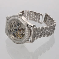 Skeleton Automatic Watch in 92.5 Silver