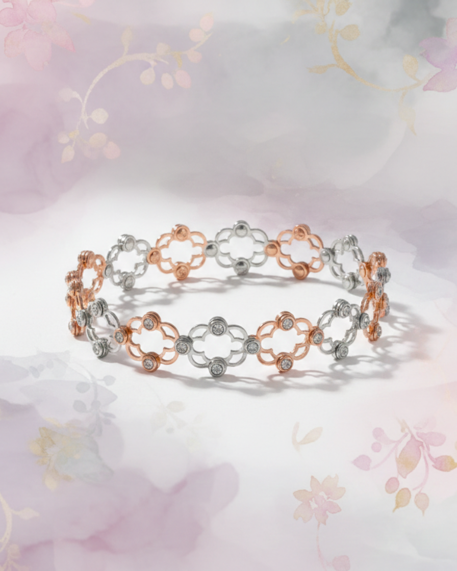 DuoLux Ring Kada in 92.5 Silver