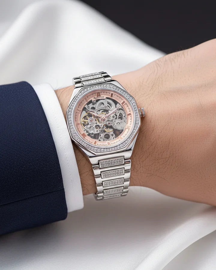 Roxerina Automatic Watch in 92.5 Silver