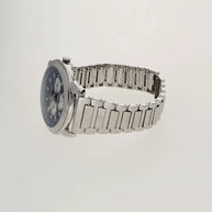 Blue Chrono Watch in 92.5 Silver