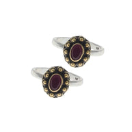 Ruby Toe Rings detail - Silsila by Dvaar