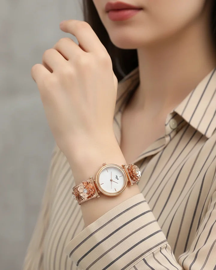Felix Crystal Watch in 92.5 Silver