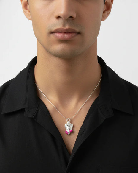 Ganesha Pendant in 92.5 Silver