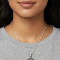 Owl Pendant in 92.5 Silver