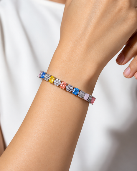 Crystal Bangles in 92.5 Silver