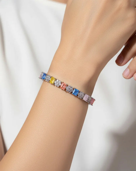 Crystal Bangles in 92.5 Silver