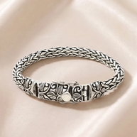 Oxidised Bracelet in 92.5 Silver