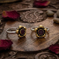 Ratnaraj Toe Rings in 92.5 Silver - Silsila by Dvaar