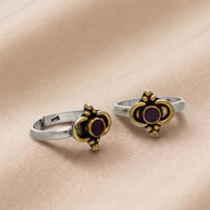 Manikya Toe Rings in 92.5 Silver