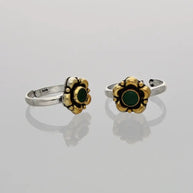 Vrinda Toe Rings detail - Silsila by Dvaar