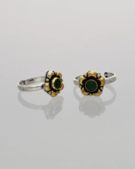 Vrinda Toe Rings detail - Silsila by Dvaar