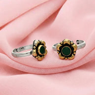 Vrinda Toe Rings in 92.5 Silver - Silsila by Dvaar
