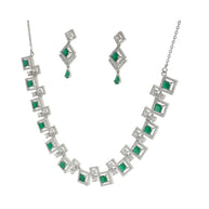 Jade Collar Set in 92.5 Silver