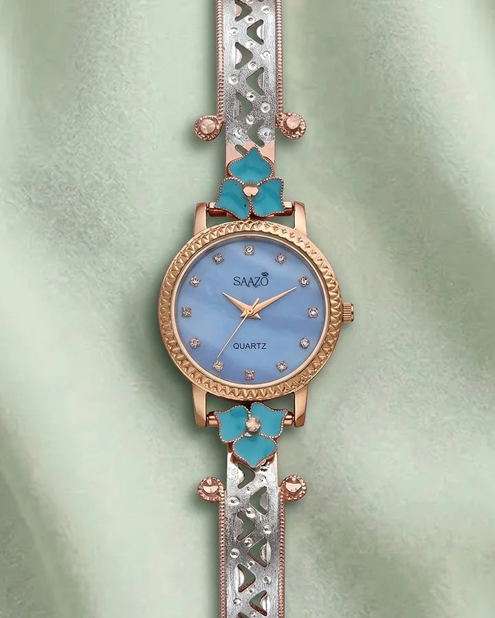 Floral Luxe Watch in 92.5 Silver
