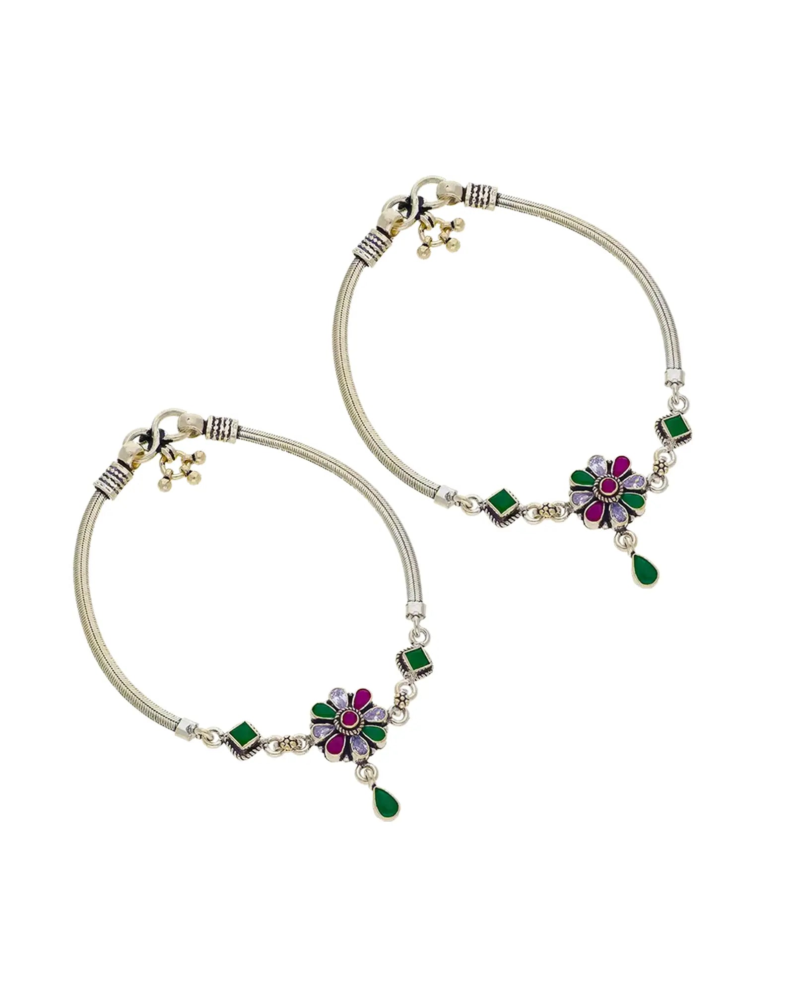 Floret Payal in 92.5 Silver