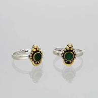 Verdant Toe Rings detail - Silsila by Dvaar